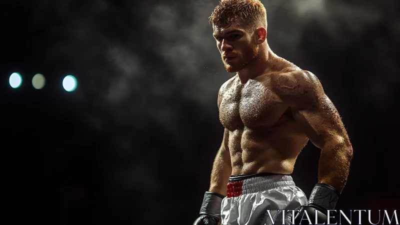 Strength in the Spotlight: An Athlete's Powerful Moment.