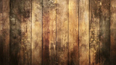 Weathered vertical wooden planks form a warm rustic backdrop