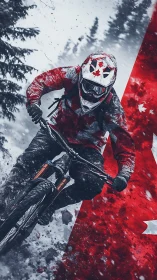 Maple-charged downhill rider cuts fire through Canada’s snow