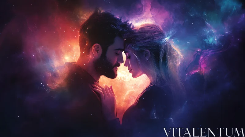 Two Souls Connected Through Cosmic Light