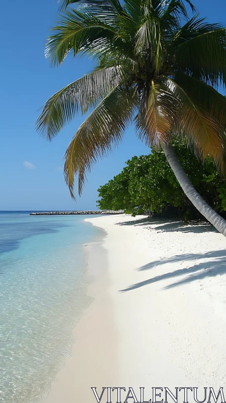 Tropical Paradise: Palm-Fringed Beach Bliss.