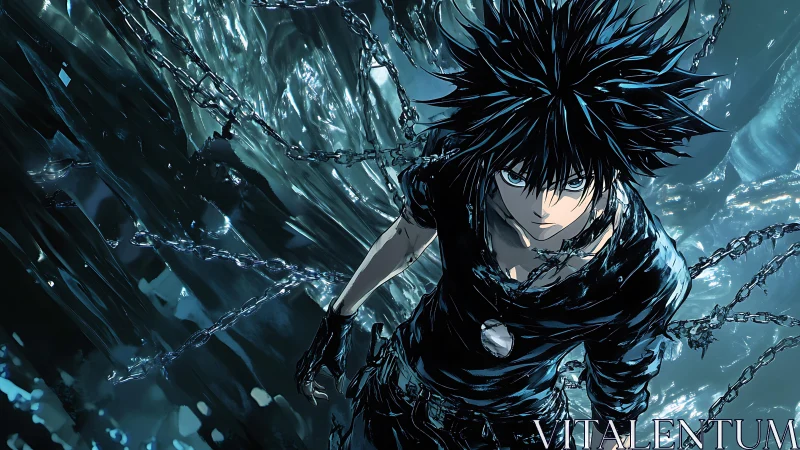 Storm-eyed fighter sprints through shattered chains of midnight