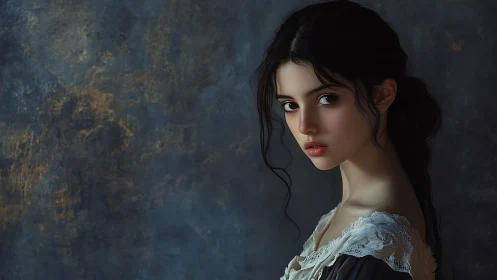 Moonlit gaze carves quiet poetry into a painterly dusk