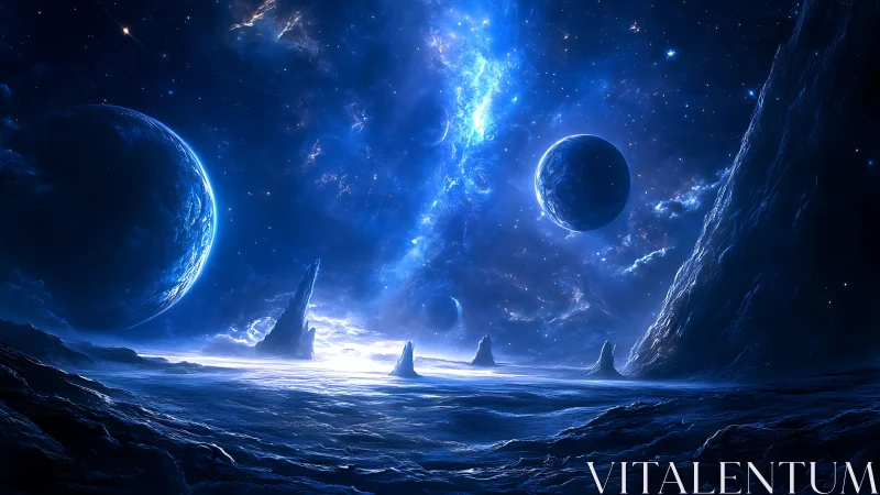 Cryogenic exoplanet seascape under multipolar orbital alignment.