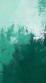 Abstract teal gradient field with textured impasto brushwork.