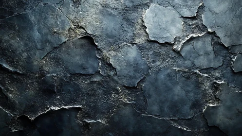 Weathered cracked concrete wall texture in moody dark tones.