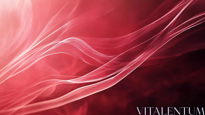Translucent linear wisps over gradient red background.