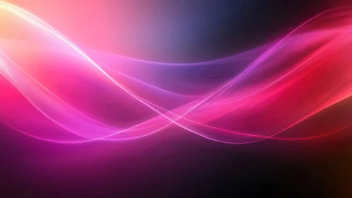 Spectral gradient waveforms in luminous magenta-light spectrum.