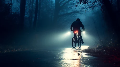 Midnight Ride Through the Misty Forest.
