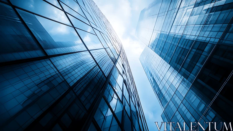 Skyward glass towers catching daylight and quiet dreams.