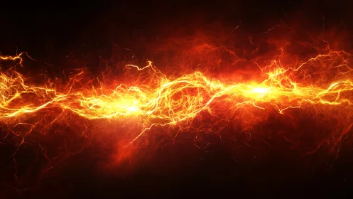 Electrical Energy Discharge with Branching Lightning Patterns