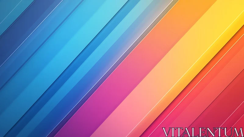 Diagonal multicolor gradient bands form layered geometric spectrum