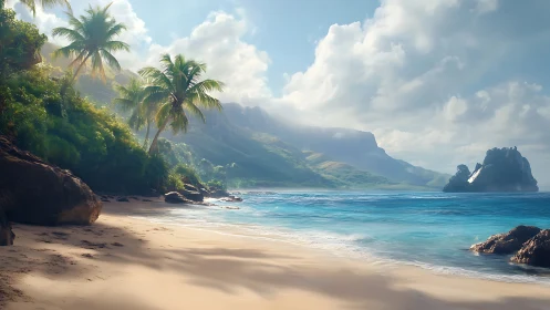 Emerald Cove Dreams: Where Tropical Majesty Meets Turquoise.