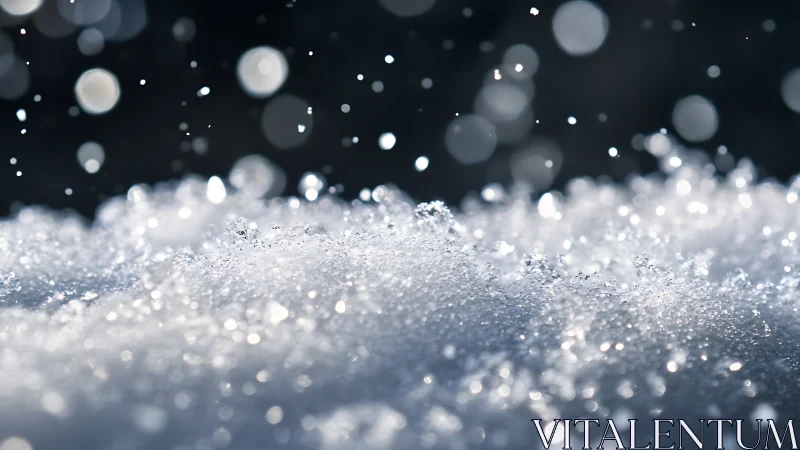 Macro optical study of falling snow crystals in shallow focus.