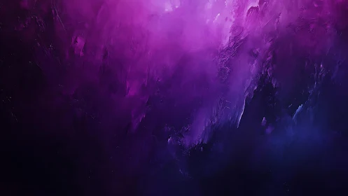 Vivid Abstract Purple and Violet Brushstroke Digital Art.