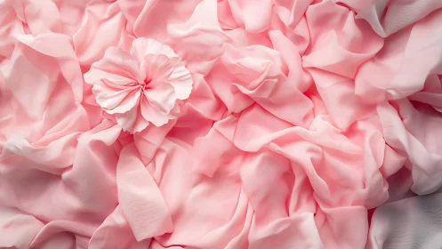 Pink Carnation Blooms in Soft Layered Close-up Detail.