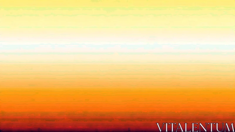 Sunrise bands melt from pale lemon sky to ember horizon.