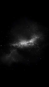 Silent star river drifts through a velvet-black cosmos