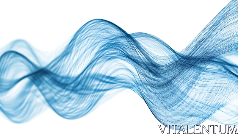 Ocean of data lines flowing in sculpted electric waves.
