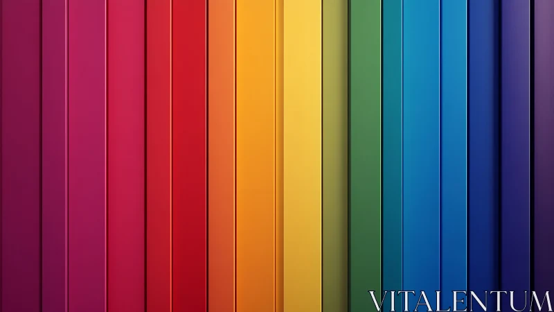 Colorful vertical stripes glow in a smooth rainbow gradient