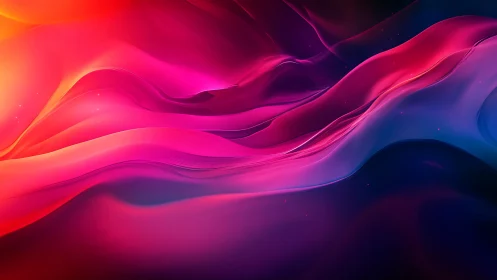 Vibrant abstract color waves with smooth flowing forms.