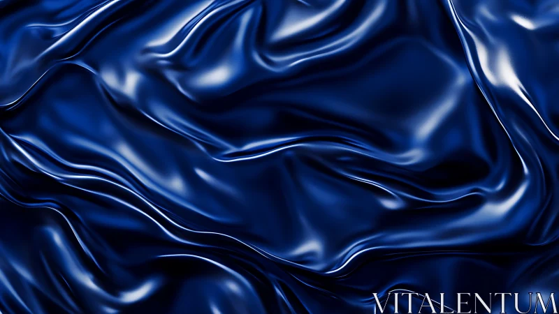 Specular navy satin folds under controlled studio lighting.