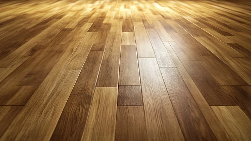 Warm sunlit wooden flooring inviting relaxed everyday living.