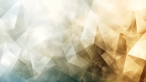 Low poly geometric gradient with translucent polygon facets