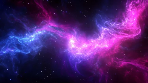 Neon cosmic nebula stream with violet and cyan energy.