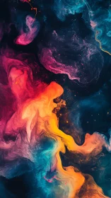 Nebula currents swirl like liquid fire in deep cosmic seas