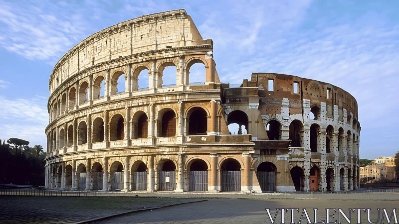 Colosseum exterior shows multi-story arched stone structure