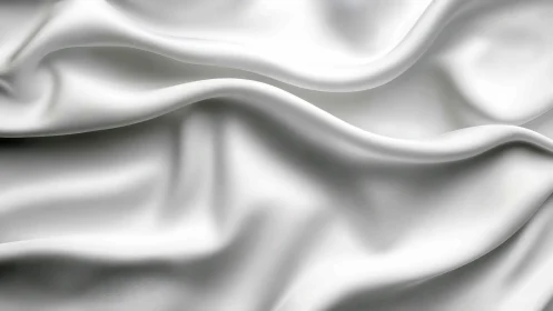 Soft white satin waves drifting in gentle daylight glow.