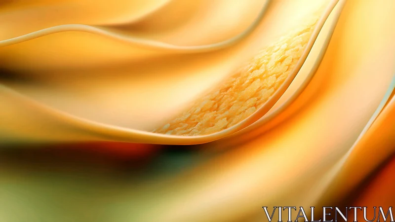 Curved layered orange surfaces form a soft abstract composition