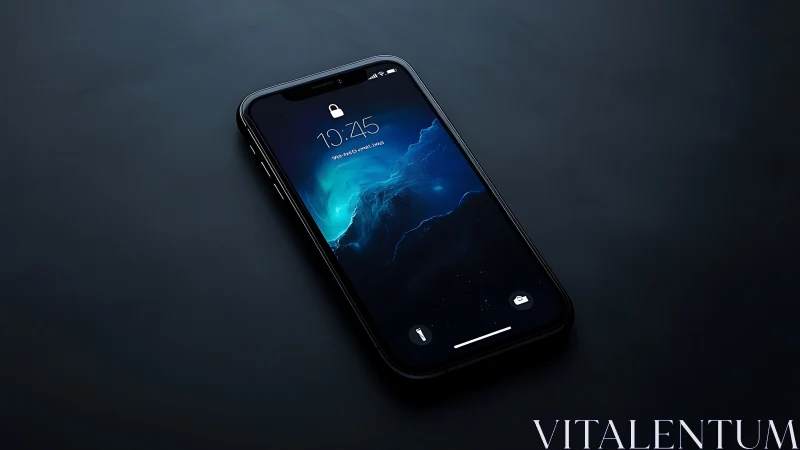 Midnight Device Glowing with Electric Luminescence.