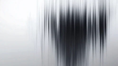 Monochrome vertical blur abstract with gradient field emphasis.