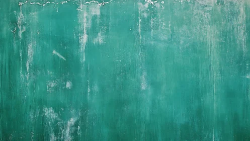 Weathered teal wall dreaming in soft urban patina hush.
