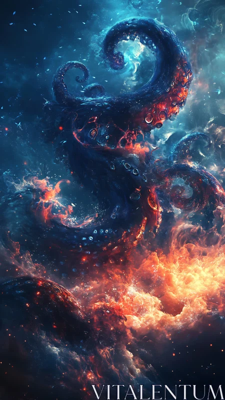 Nebular Leviathan Tentacles in Volumetric Cosmic Turbulence.