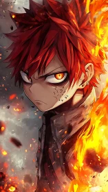 Ember-eyed rebel wrapped in stormfire resolve and ruin.