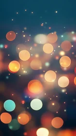 Soft bokeh lights glow gently against a deep teal dusk