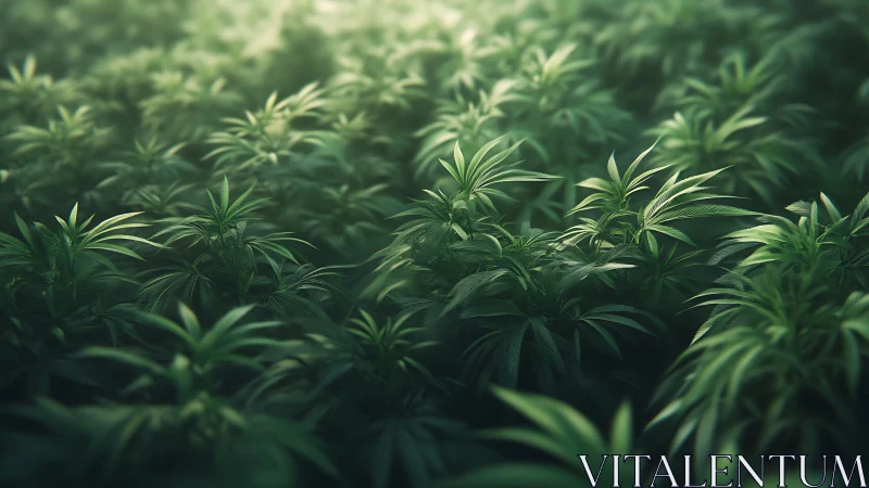 Gentle morning light settles softly over lush green leaves