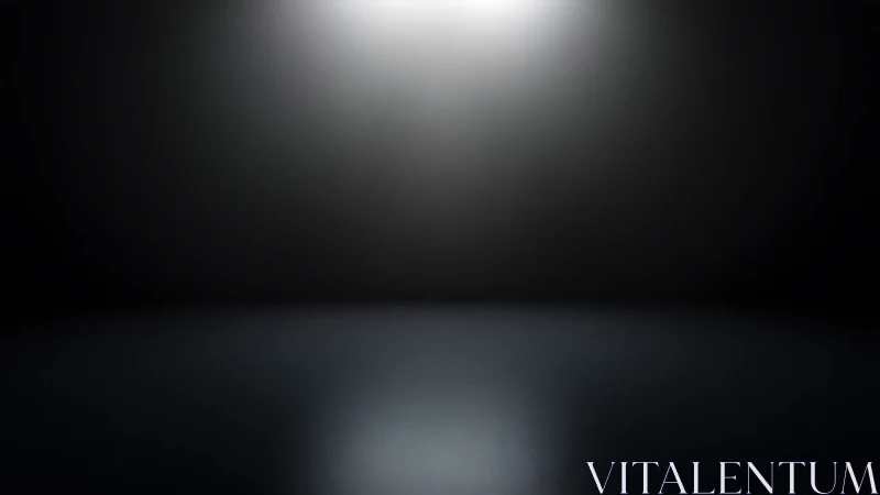 Soft spotlight over quiet dark stage of open possibilities.