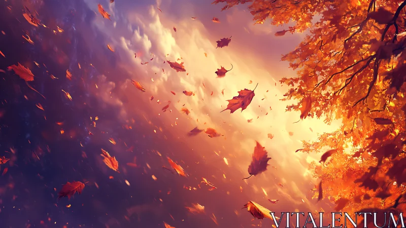 Autumn's Fiery Cascade Awakening.