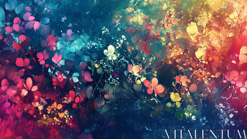 Chromatic Bloom Diffusion: Spectral Particle Constellation with Gradient Transition.