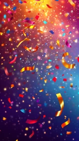 Cascade of Chromatic Ribbons and Luminous Particle Storm.