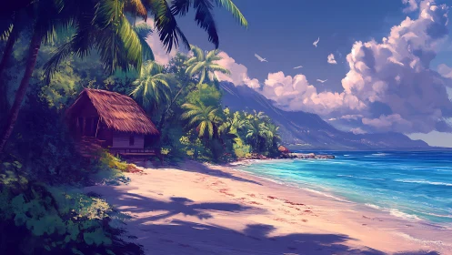 Tropical Beach Hut and Mountain Paradise.