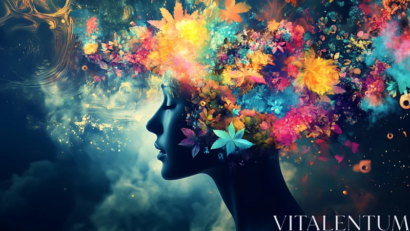 Dream-lit profile blooms into galaxies of painted color