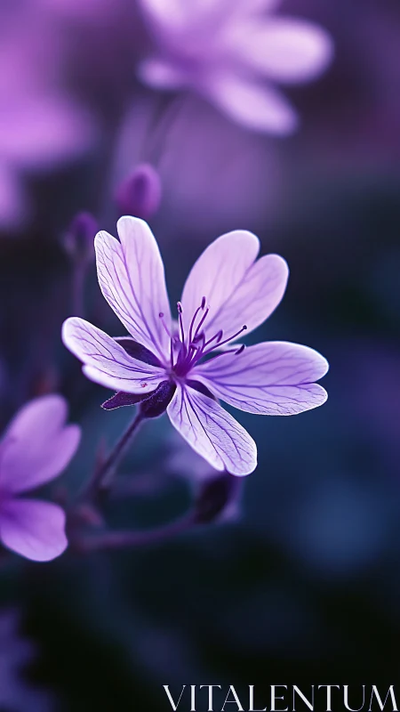 Lavender Dreams Dance in Twilight's Delicate Glow