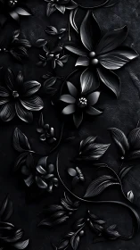 Monochromatic Floral Sculptural Study. Dimensional Blooms.