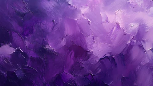 Abstract Violet and Purple Oil Painting Texture, Modern Art Style.