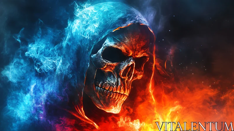 Thermodynamic skull specter in bifurcated plasma hood.